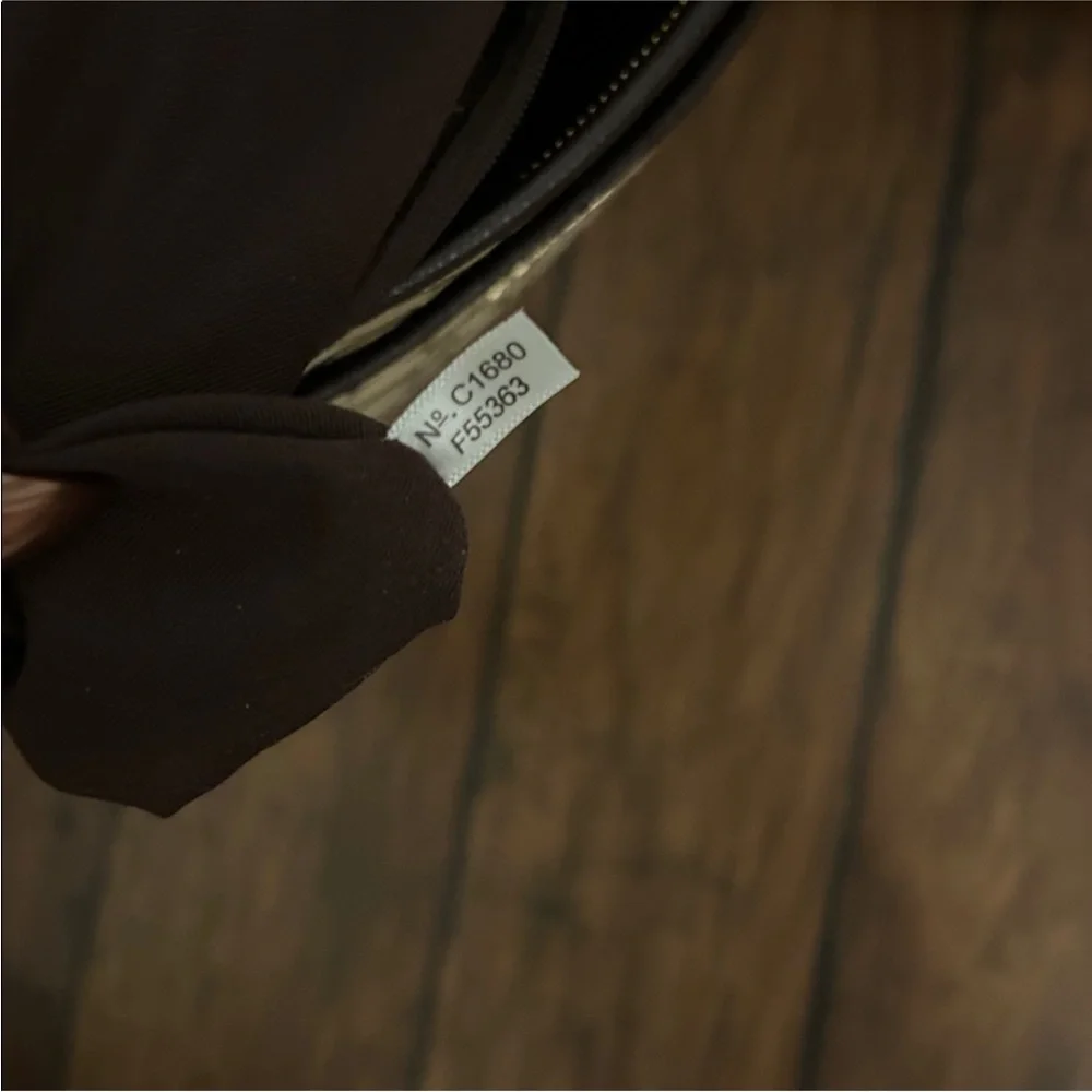 Coach Tan and BrownSignature Messenger bag